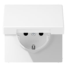 Jung LS990 16A Beschermde Wandcontactdoos Met Veiligheidsafdekking - LS1520NBFKIKLWWM