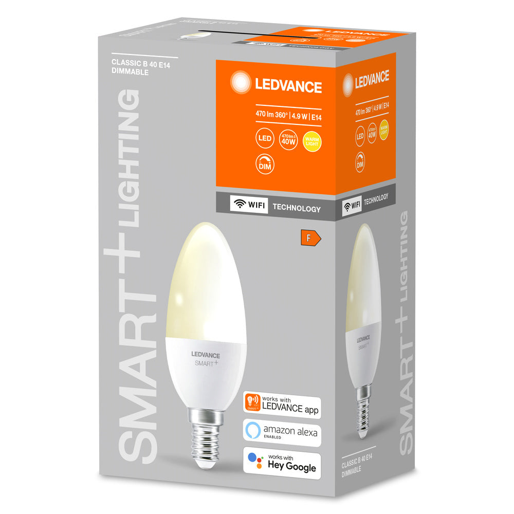 LEDVANCE Smart+ Wifi Kaars Led E14 5W 2700K Dimbaar - 4058075485532