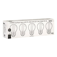 Led Filament Veilige G45 E27 2W Schokbestendige Lamp - 144082 [5 Stuks]