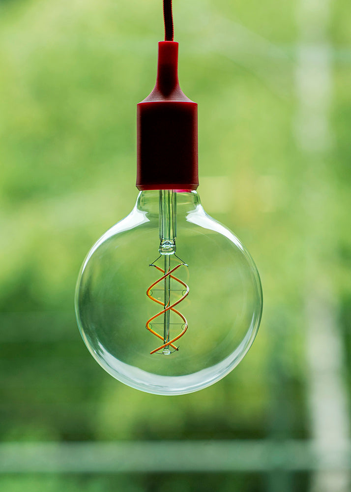 Bailey Spiraled Basis G125 E27 Dimbare LED Globe 4W 2200K - 144339