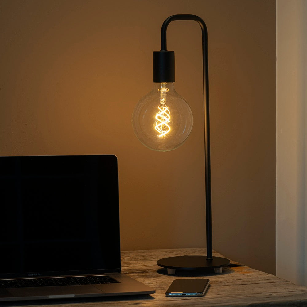 Bailey Spiraled Basis G125 E27 Dimbare LED Globe 4W 2200K - 144339