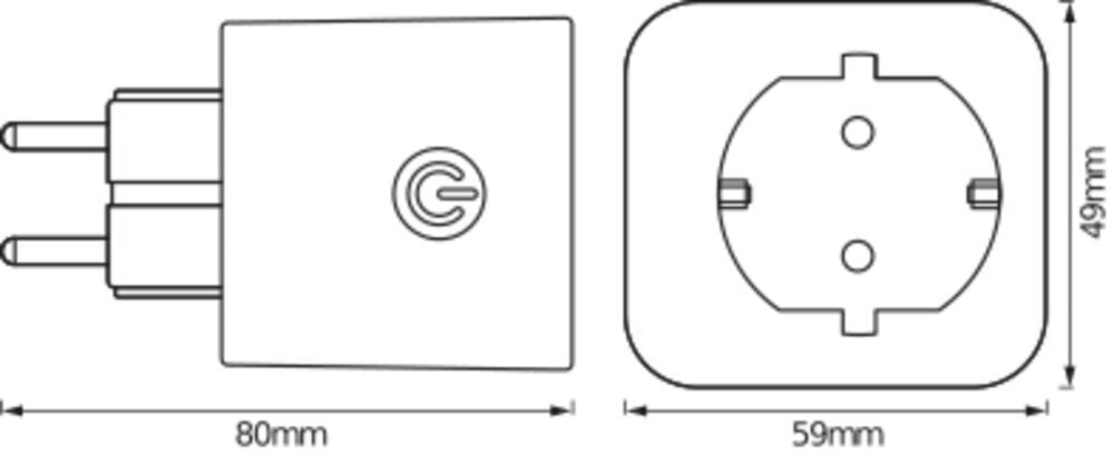 LEDVANCE Slimme Wifi Stroomstekker EU - 4058075537248
