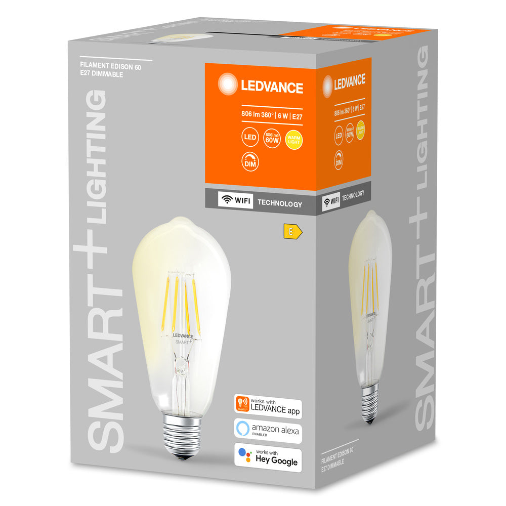 LEDVANCE Smart+ Wifi Edison Filament LED Lamp E27 5.5W - 4058075528277