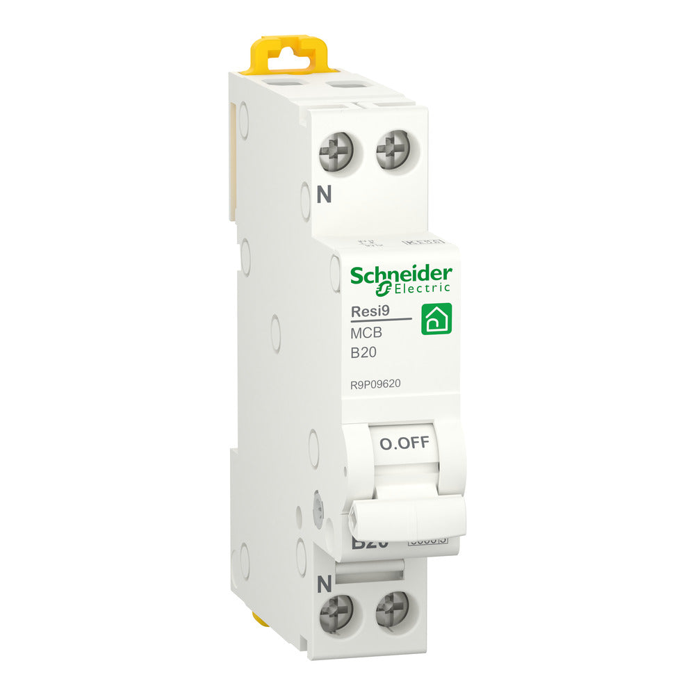 Schneider Electric Resi9 MCB 20A Enkelpolig Plus Neutraal - R9P09620