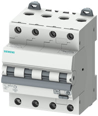 Siemens 4-Pool RCBO Aardlekautomaat 16A 30mA Type A - 5SU13467FP16