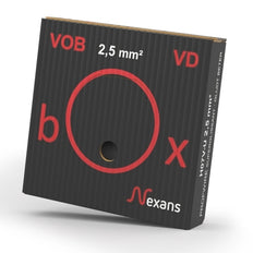 Nexans H07V-U Eca 2.5mm2 Zwarte Installatiedraad Doos 100m - 10564792 [100 Stuks]