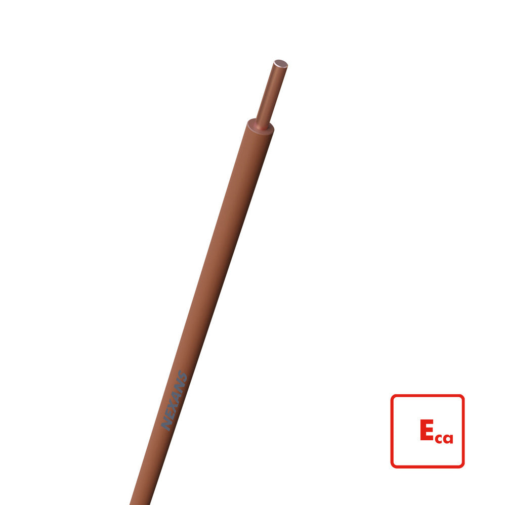 Nexans H07V-U Eca 1.5mm² Installatiedraad Bruin VDbox - 10546311 [100 Stukken]