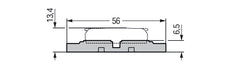 Wago 3-Weg Bevestiging Draagrail Voor Hefconnectoren - 221-2523 [25 Stuks]