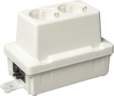 ABB Dubbele Schuko Stopcontact Met GST18 Voeding Einddoos - 1SPA007102F9300 [5 Stuks]