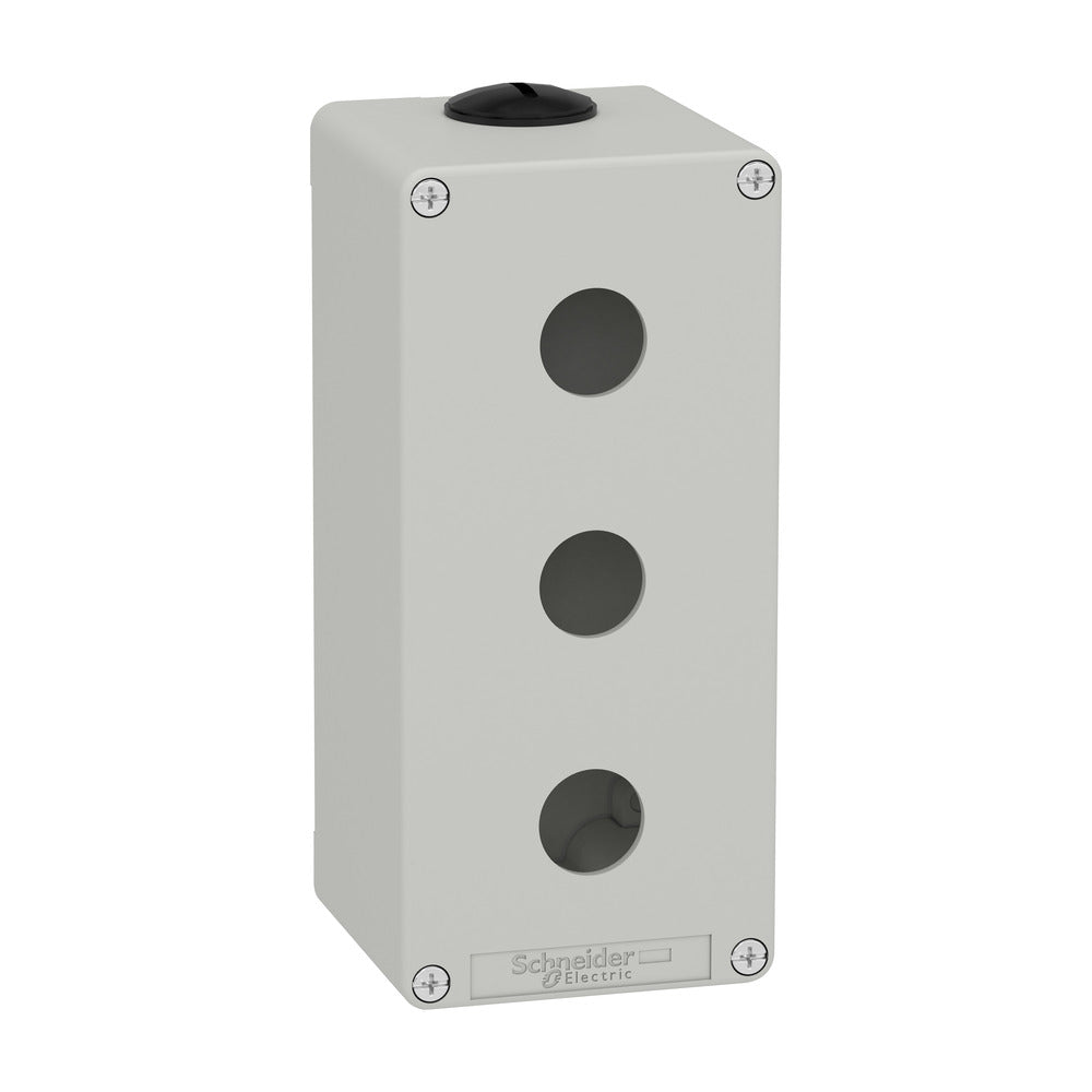 Schneider Electric XAP Metalen Controlebox 3x22mm Grijs - XAPD3503