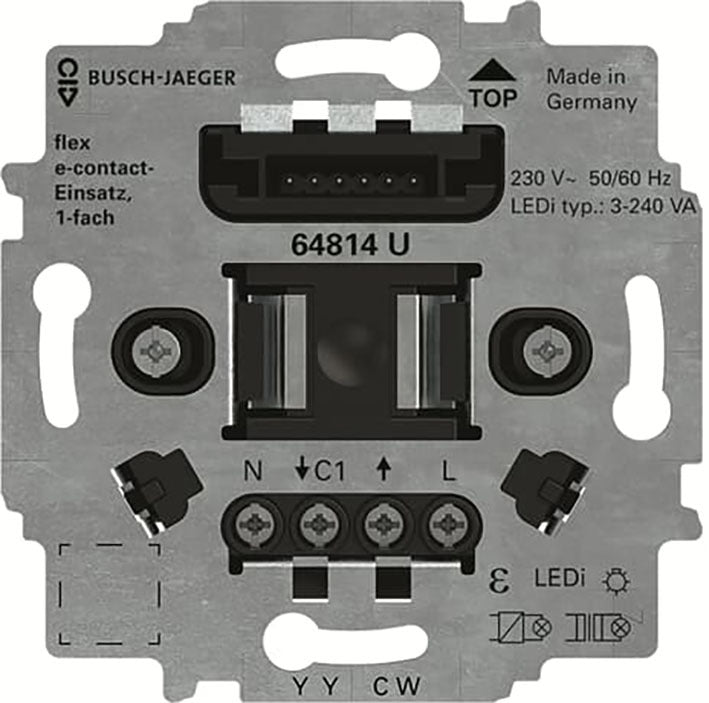ABB Busch FlexTronics Enkele E Contacten Behuizing - 2CKA006800A3047