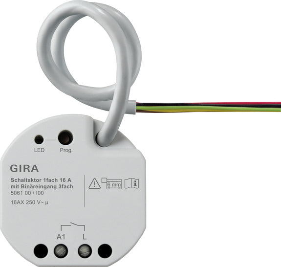 Gira One KNX 16A Enkele Schakelactuator Met 3 Ingangen - 506100