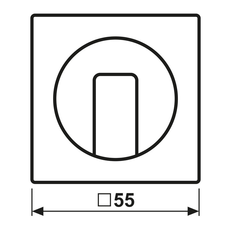A500 Serie Matte Zwarte Rotary Switch Afdekking Plaat - A1541BFSWM