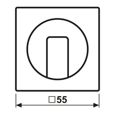 A500 Serie Matte Zwarte Rotary Switch Afdekking Plaat - A1541BFSWM