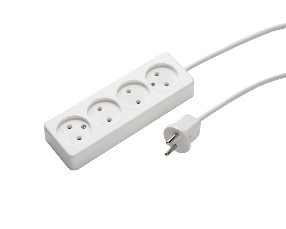 MK 4-Weg Stroomstrip Met 1.5M Kabel - 509ZL/15/KWS