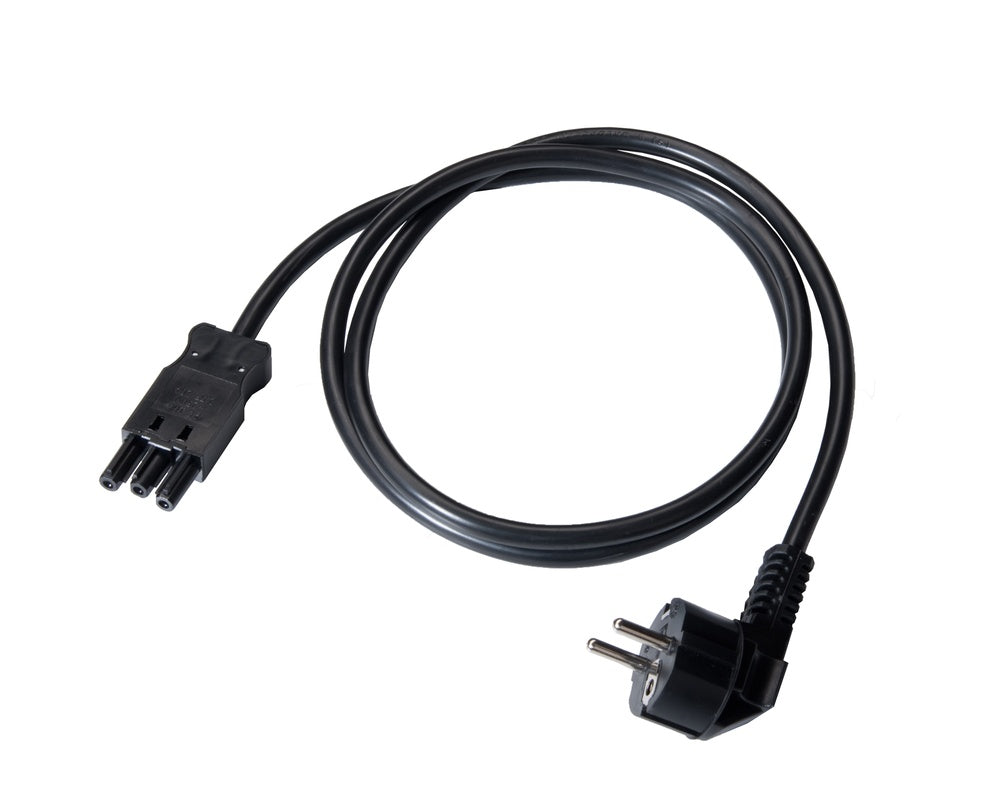 MK Hoekige AC166 Vrouwelijke Stroomkabel 3M Zwart - 1159ZL/3/SW [10 Stuks]