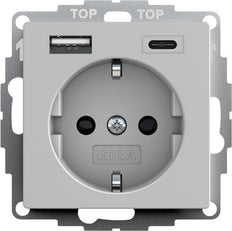 Dubbele Usb Type A/C Schuko Stopcontact Met Veiligheid Plus - 2459015