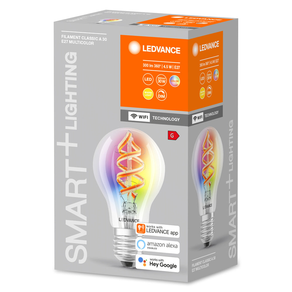 LEDVANCE Slimme Wifi RGBW Filament E27 LED Lamp 4.5W - 4058075619012