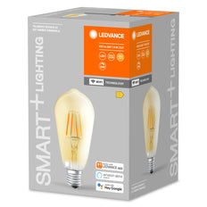 LEDVANCE Slimme WiFi Edison Filament E27 6W 2400K Dimbaar - 4058075610545