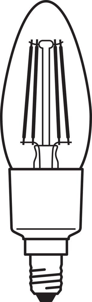 LEDVANCE Slimme WiFi Filament Kaars E14 4W 2700K - 4058075609754