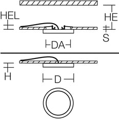 Rzb Trixy Ronde Led Multikleur Inbouwlamp 14-22W - 901718.002