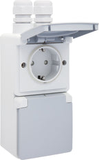 Dubbele Verticale IP44 Wandcontactdoos 16A 250V Met Bescherming - 700-37835