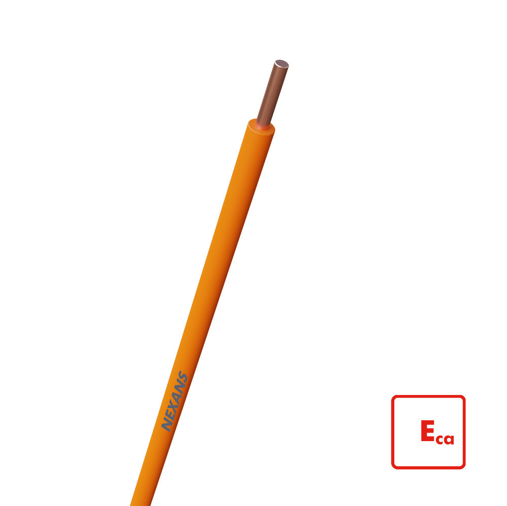 Nexans H07V-U Eca 1.5mm2 Oranje Installatiedraad 100m - 10570892 [100 Stukken]