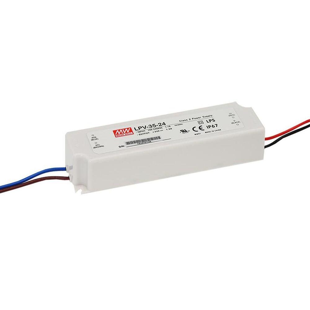 Mean Well LPV-35-12 LED Voeding 12V 35W IP67 - LPV-35-12