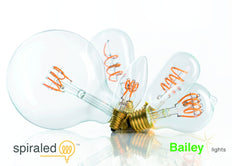 Bailey Spiraled Estelle C35 E14 Led Kaars 2.2W Dimbaar - 145007