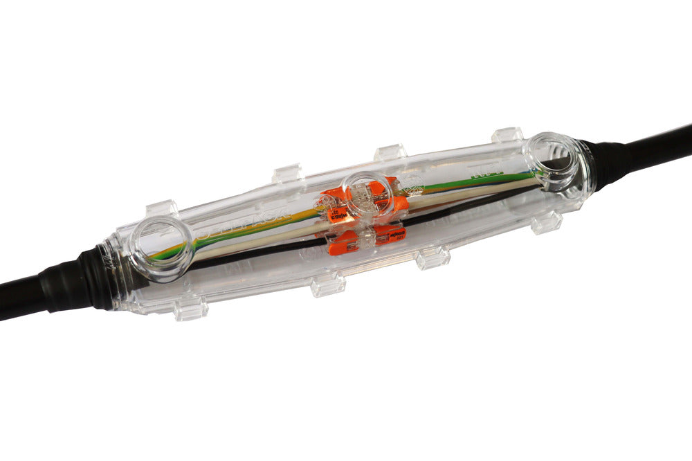 Gegoten Hars Rechte Verbinding M1 Met Wago Aansluitingen - 425491