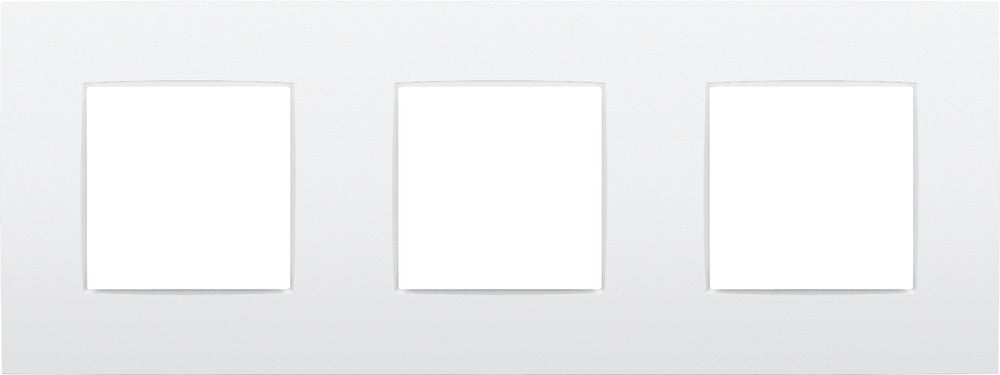 Niko Intense Drievoudige Gezichtsplaat 71mm Wit - 131-76700