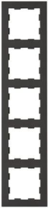 Peha Badora 5-Gang Afdekking Frame Matte Zwart - 00276782