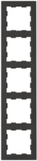 Peha Badora 5-Gang Afdekking Frame Matte Zwart - 00276782