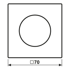 Jung LS Serie RVS Rotary Dimmer Afdekking - ES1740