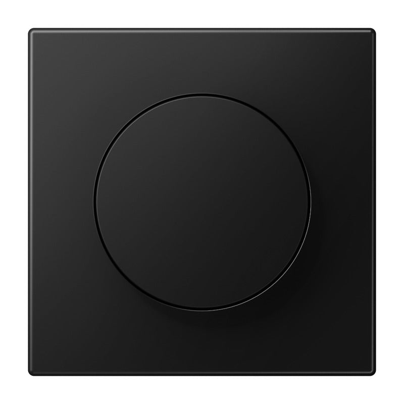 Jung LS Bereik Rotary Dimmer Afdekking Grafiet Zwart Matt - LS1740SWM