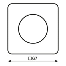 Jung Cd Range Rotary Dimmer Afdekking Alpine Wit - Cd1740ww