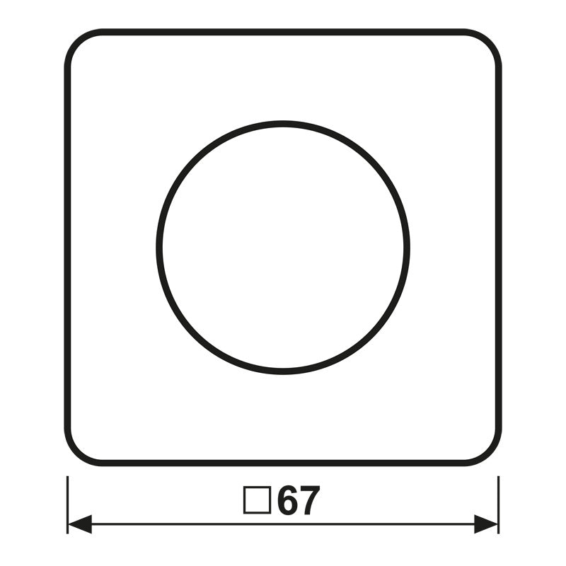Jung CD500 Rotary Dimmer Knob Alpine White - CD1740
