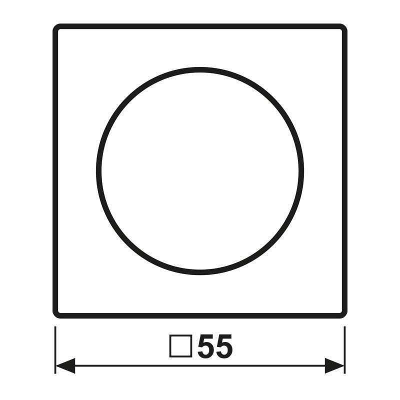 Jung A Range Rotary Dimmer Cover Black - A1740BFSW