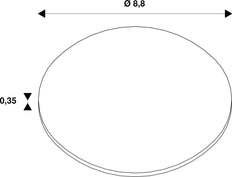 Slv Universeel Ip65 Ronde Afdekking Zwart - 1007096 [2 Stuks]