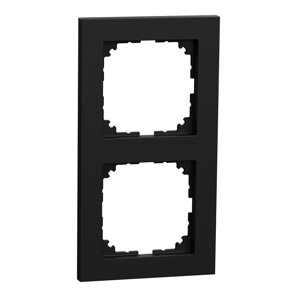 M-Pure 2-Gang Ocean Plastic Frame Zwart Mat - MEG4020-3603