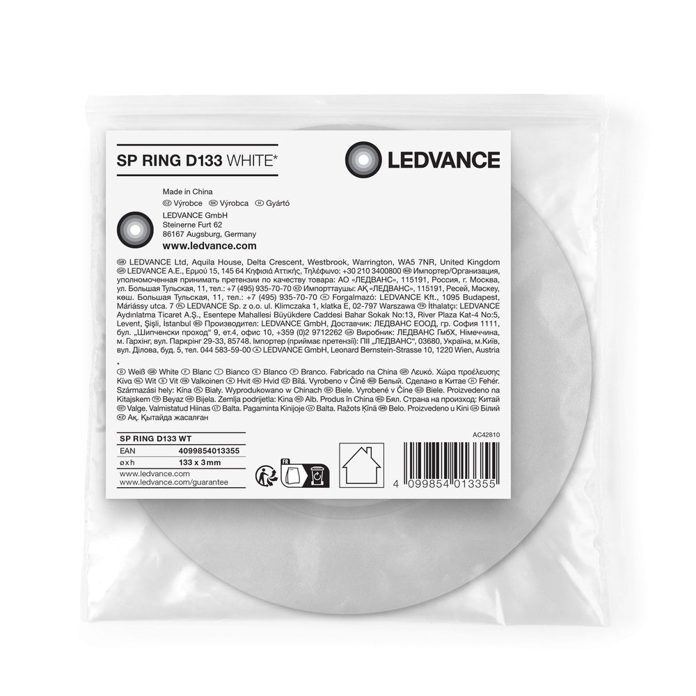 Ledvance Spotring D133 Plafondadapter Wit - 4099854013355