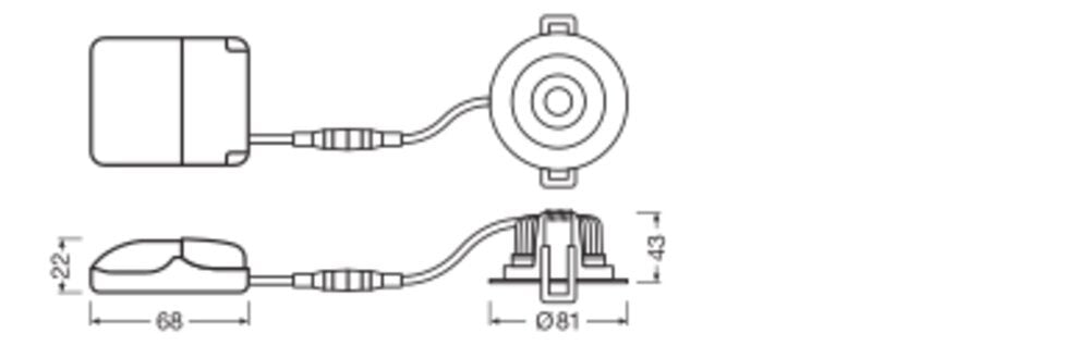 LEDVANCE Verstelbare 8W Inbouw LED Spot IP20 - 4099854000140