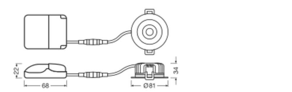 Led Inbouwspot 6W Ip65 Dimbaar Zwart - 4058075799967