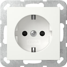 Gira Systeem 55 Veiligheid Plus SCHUKO Stopcontact Puur Wit - 445327