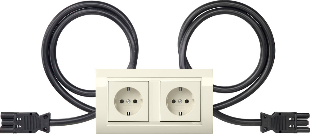 Gira Standard 55 Dual Socket Outlet With Frame Type 10 - 4931021
