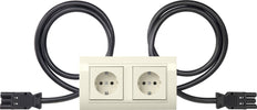 Gira Standard 55 Dual Socket Outlet With Frame Type 10 - 4931021