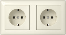 Gira Systeem 55 Dubbele Stopcontact Met Aarde - 492501