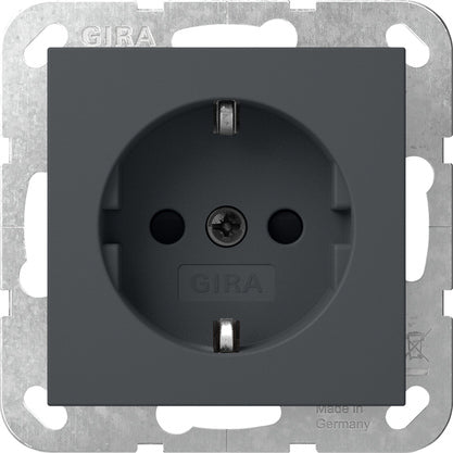 Gira Systeem 55 Veiligheid Plus Stopcontact Antraciet - 475528