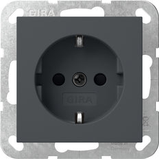 Gira Systeem 55 Veiligheid Plus Stopcontact Antraciet - 475528