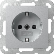 Gira Systeem 55 Veiligheid Plus Stopcontact Aluminium - 475526